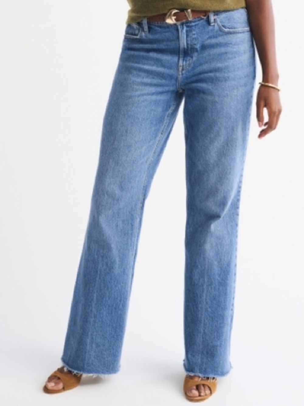 Abercrombie & Fitch Womens Jeans 70s Vintage Flare Ultra High Rise 26 Long